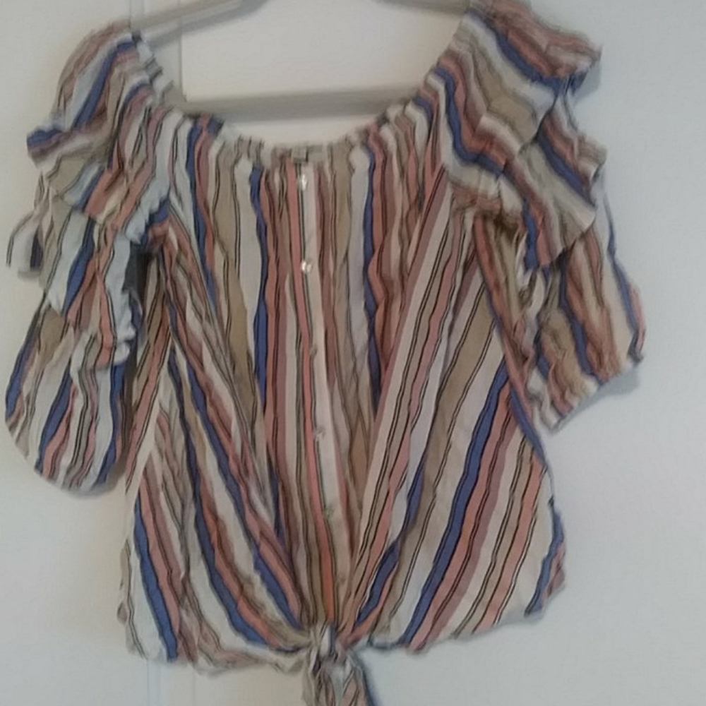 Lily White Ruffle top